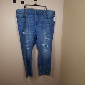 Old Navy Athletic Taper Built-In Flex Ripped Jeans Size 50x34